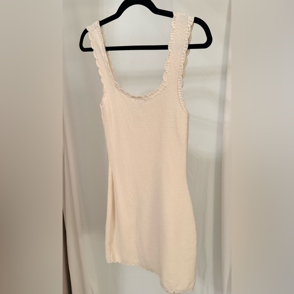 NEW Wild Fable Rosette Crochet Mini Dress Ivory 100% cotton - Picture 9 of 10